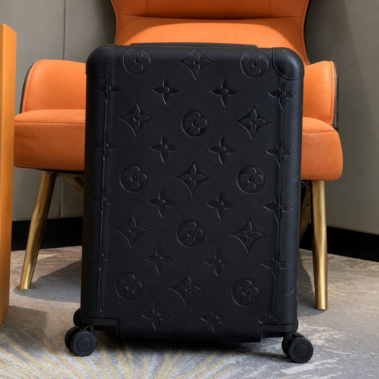Big logo lv suitcase