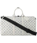 White monogram duffle