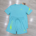 ASICS seamless set blue and green