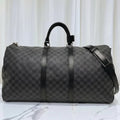 Louis Vuitton chequered duffle bag