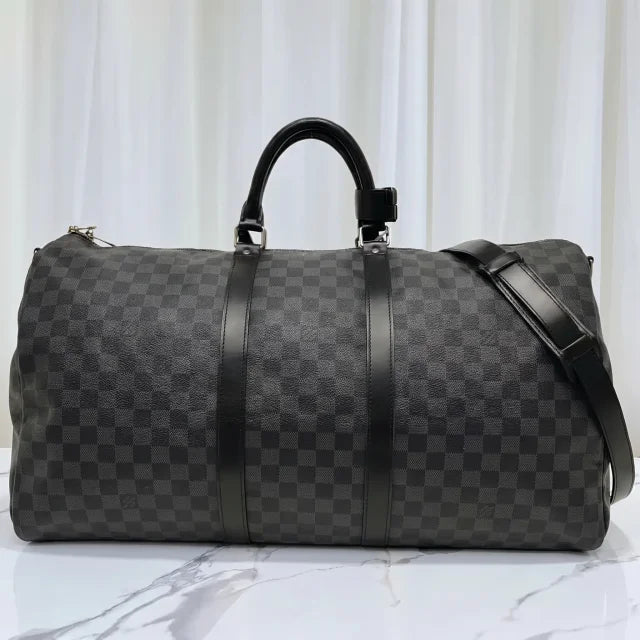 Louis Vuitton chequered duffle bag