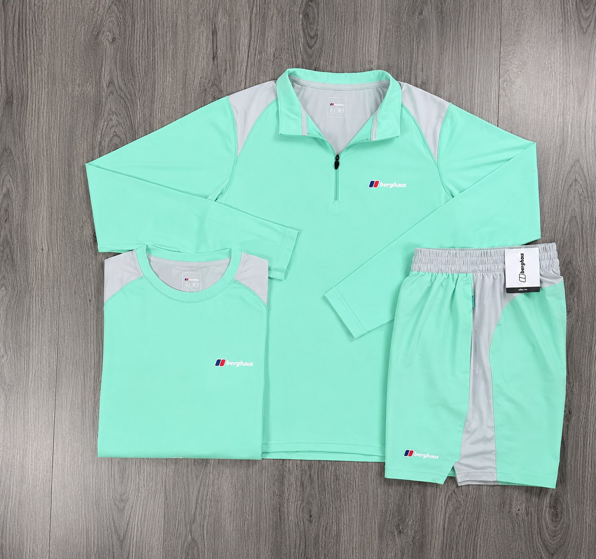 Berghaus lime green 3 piece set
