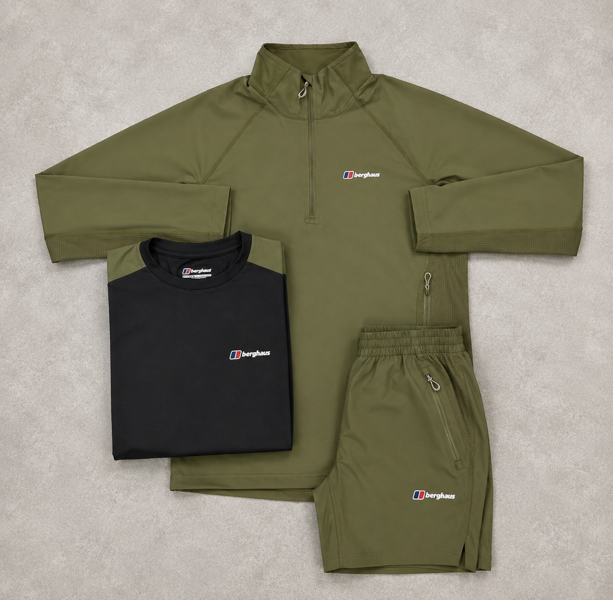 Berghaus 3 piece set green