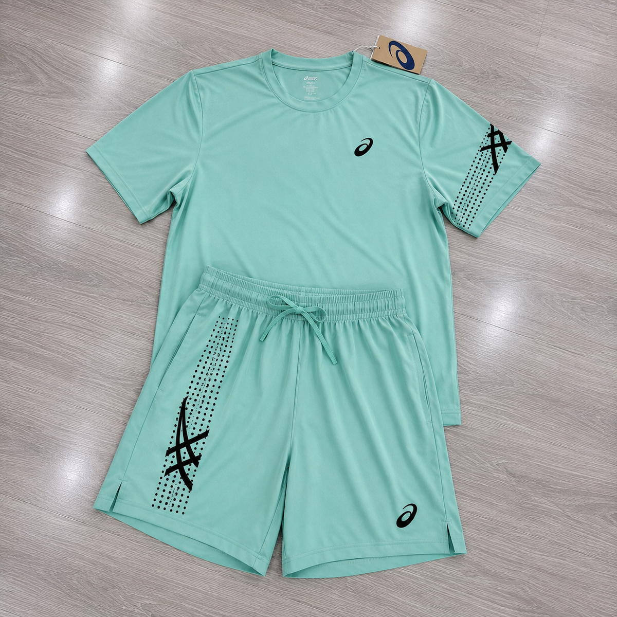 ASICS seamless set green and black
